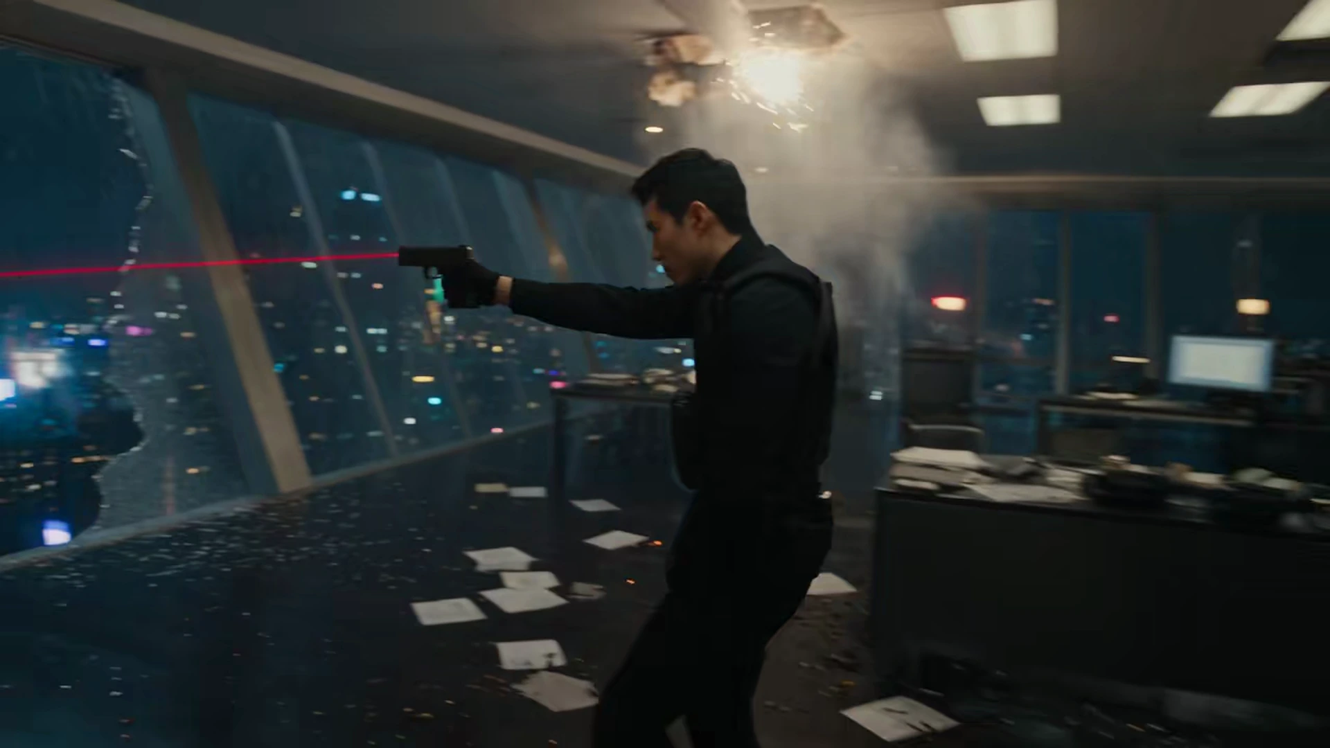 Neon Skyscraper Raid Shot 3 Keyframe