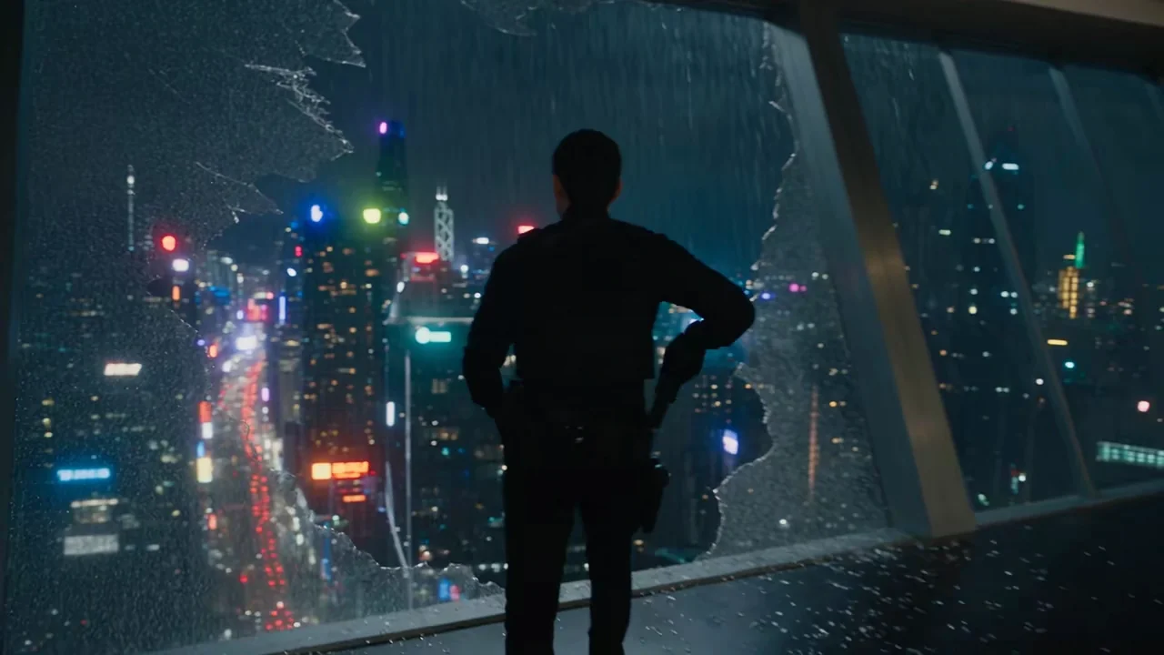 Neon Skyscraper Raid Shot 4 Keyframe
