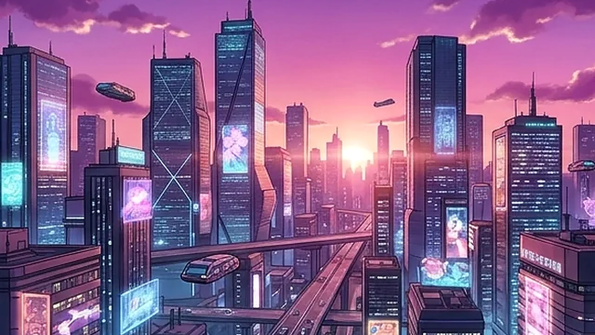 Neo-Tokyo Samurai Rain Shot 1 Keyframe