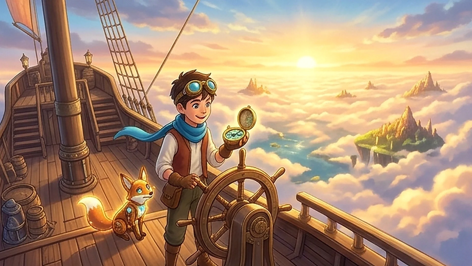 Skyward Clockwork Airship Shot 1 Keyframe